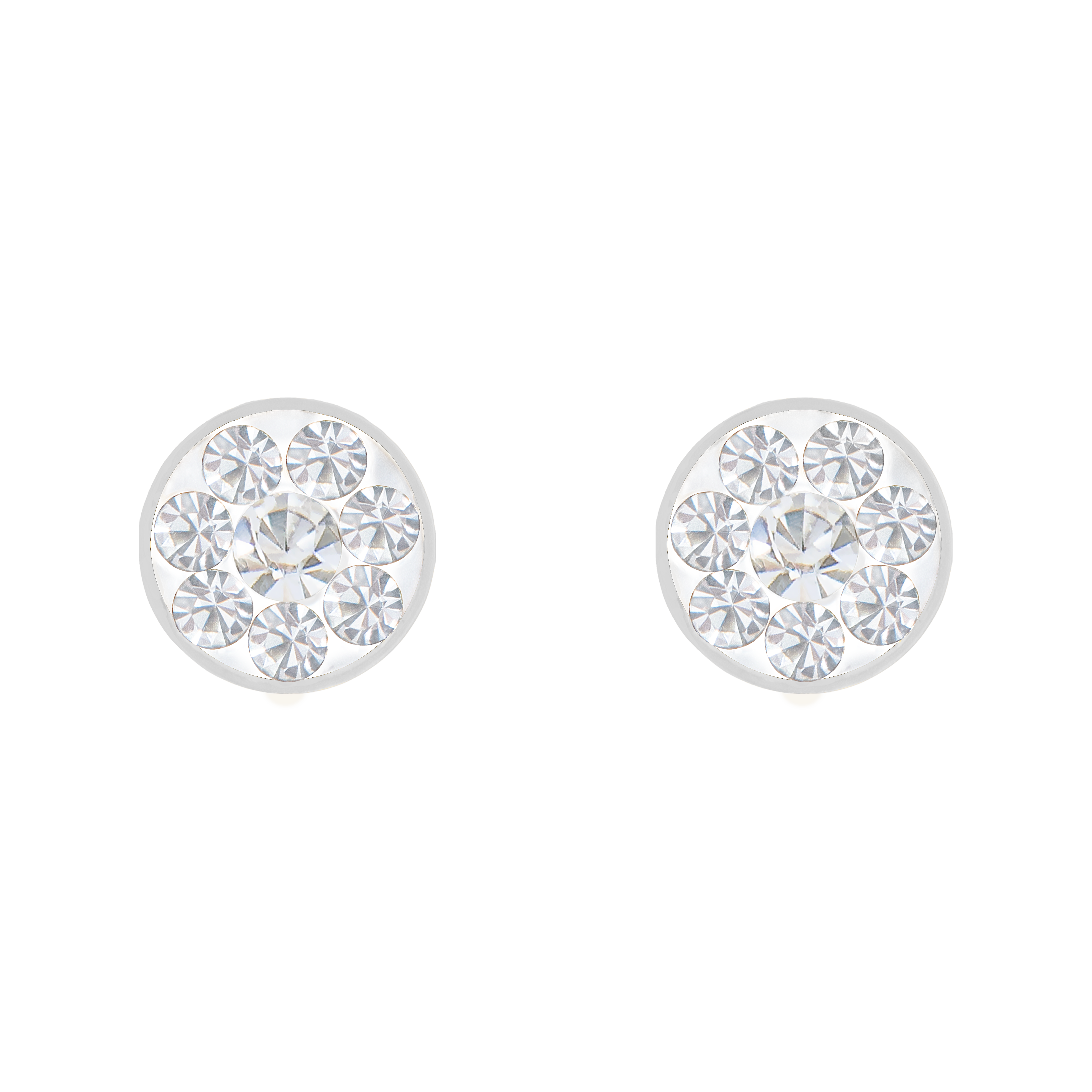 QPP Click 4mm Gecrystalliseerd Wit, Cubic Zirconia, Goud Geplateerd, Artikel nr. CLK-CD0404Y / A20